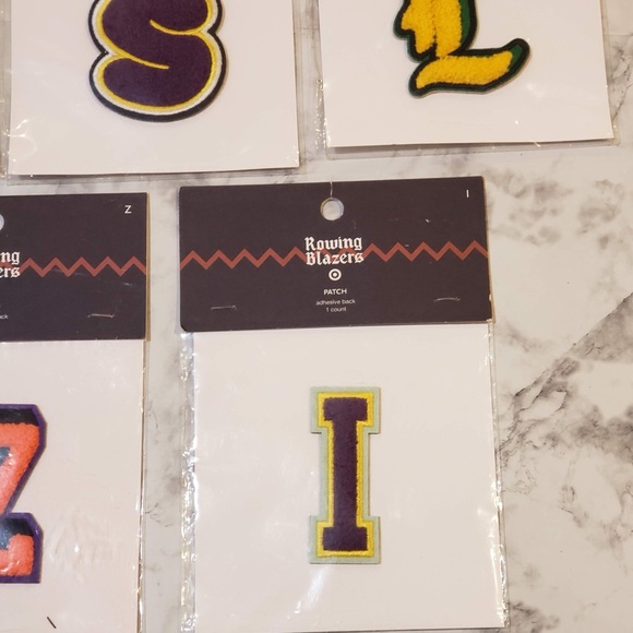 Rowing Blazers 1 Count Adhesive Back Letter Patch ea. - Picture 5 of 5